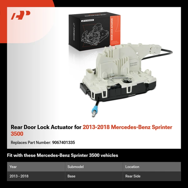 Rear Door Lock Actuator for 2013-2018 Mercedes-Benz Sprinter 3500