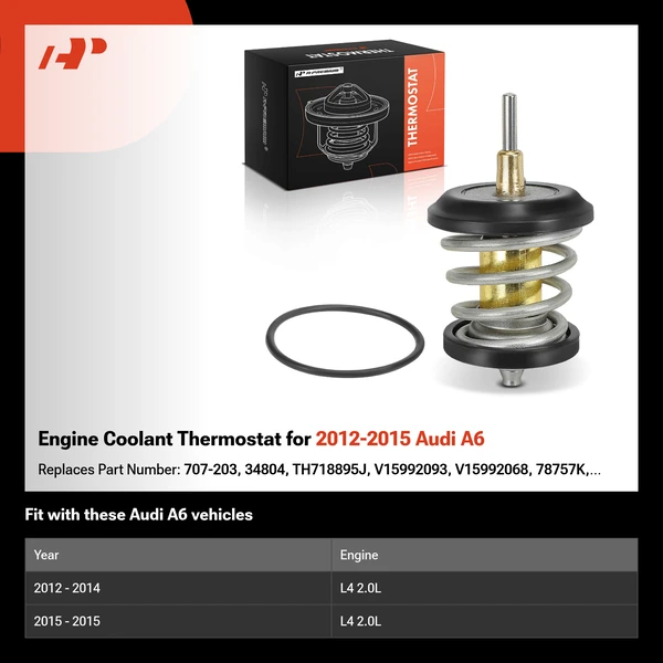 Engine Coolant Thermostat for 2012-2015 Audi A6