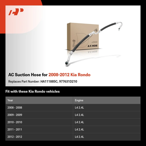 AC Suction Hose for 2008-2012 Kia Rondo
