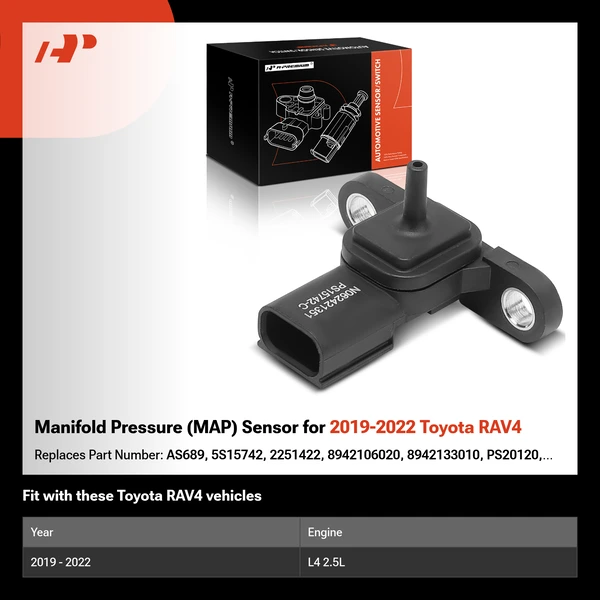 Manifold Pressure (MAP) Sensor for 2019-2022 Toyota RAV4