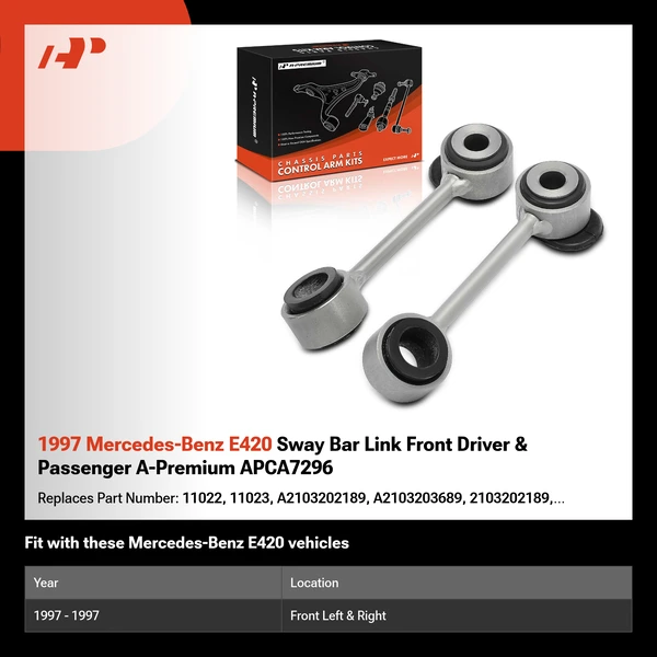 1997 Mercedes-Benz E420 Sway Bar Link Front Driver & Passenger A-Premium APCA7296