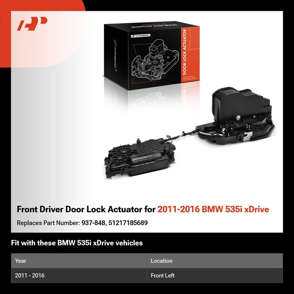 Front Driver Door Lock Actuator for 2011-2016 BMW 535i xDrive