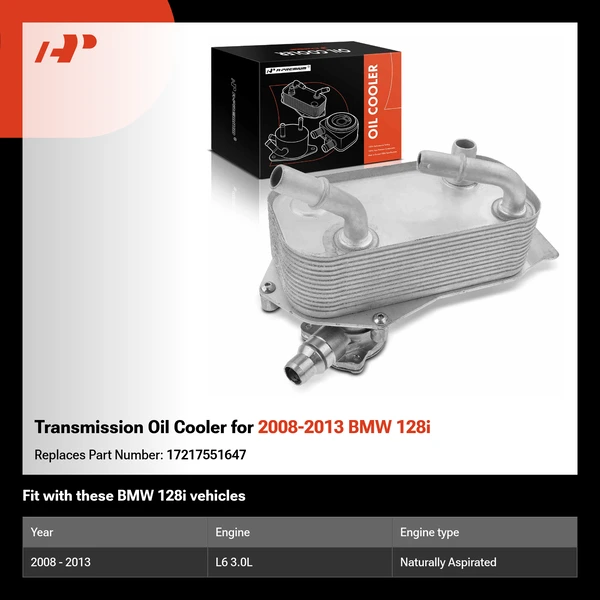 Transmission Oil Cooler for 2008-2013 BMW 128i