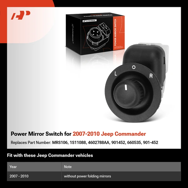 Power Mirror Switch for 2007-2010 Jeep Commander