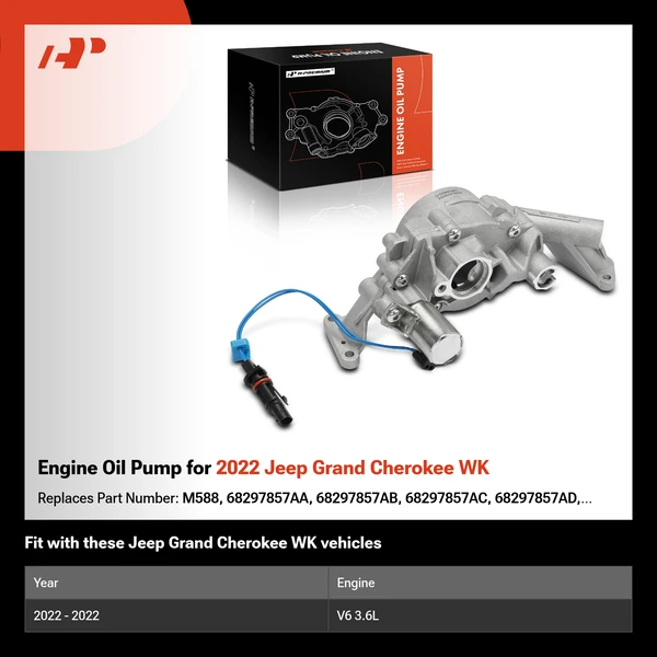 Engine Oil Pump for 2022 Jeep Grand Cherokee WK