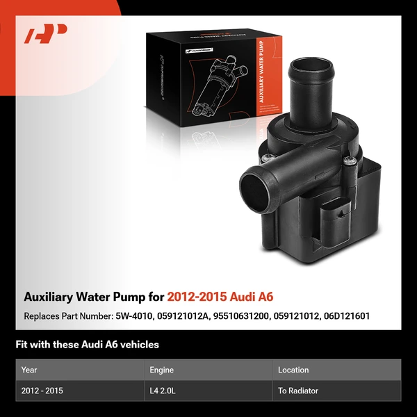 Auxiliary Water Pump for 2012-2015 Audi A6