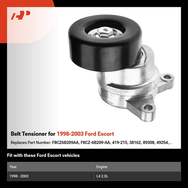 Belt Tensioner for 1998-2003 Ford Escort