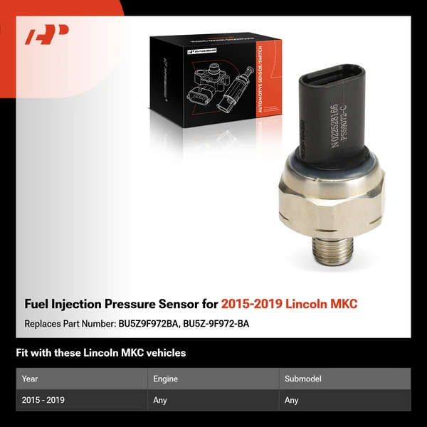 Fuel Injection Pressure Sensor for 2015-2019 Lincoln MKC