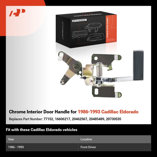 Chrome Interior Door Handle for 1986-1993 Cadillac Eldorado