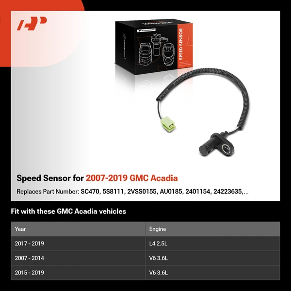Speed Sensor for 2007-2019 GMC Acadia