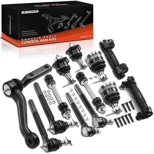 A Set of 13 Ball Joint and Sway Bar Link Full Kit Front Side A-Premium APCA1082