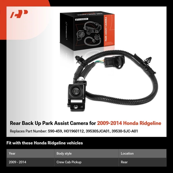 Rear Back Up Park Assist Camera for 2009-2014 Honda Ridgeline