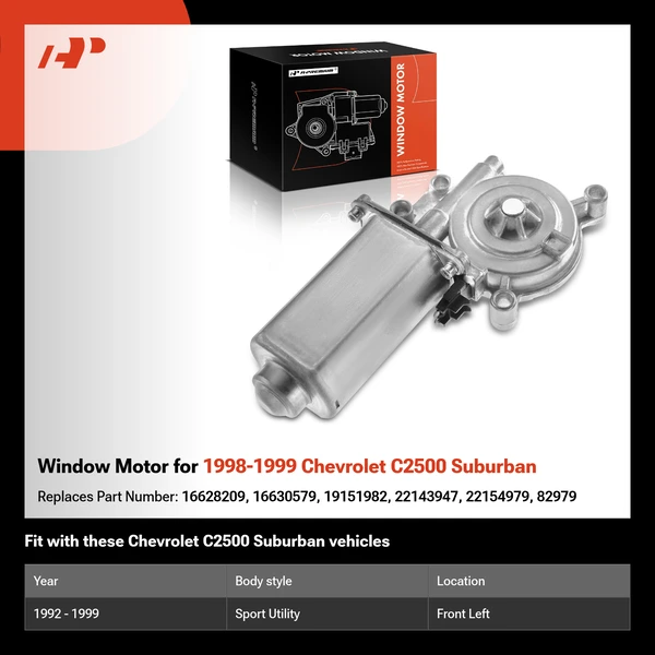 Window Motor for 1998-1999 Chevrolet C2500 Suburban