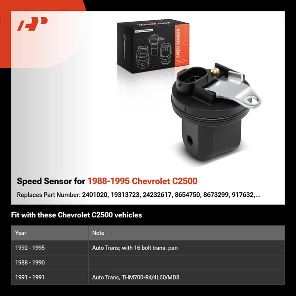 Speed Sensor for 1988-1995 Chevrolet C2500