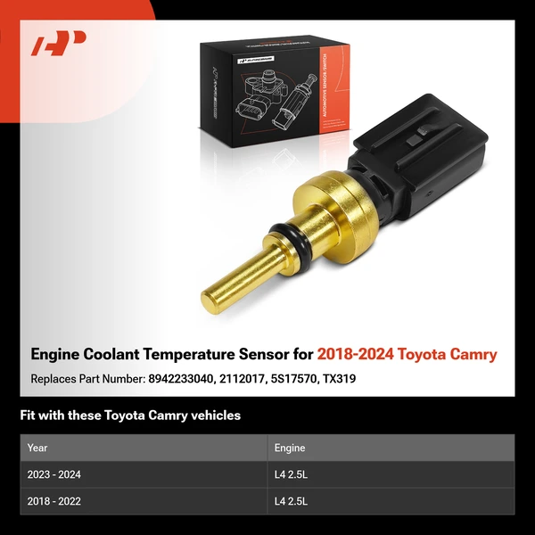 Engine Coolant Temperature Sensor for 2018-2024 Toyota Camry