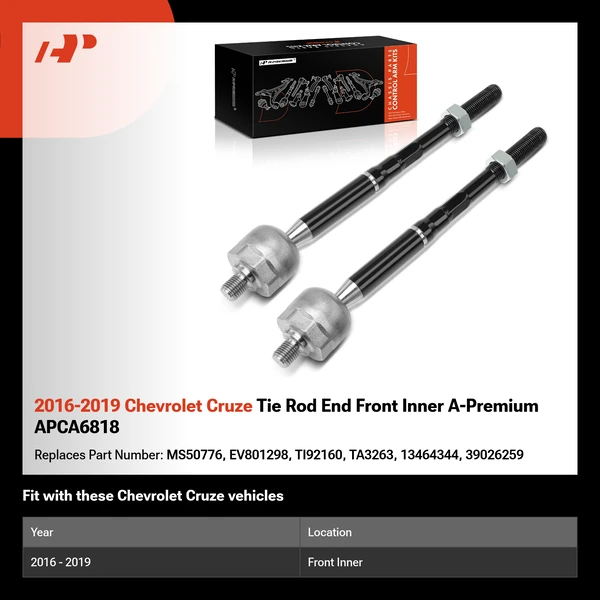 2016-2019 Chevrolet Cruze Tie Rod End Front Inner A-Premium APCA6818