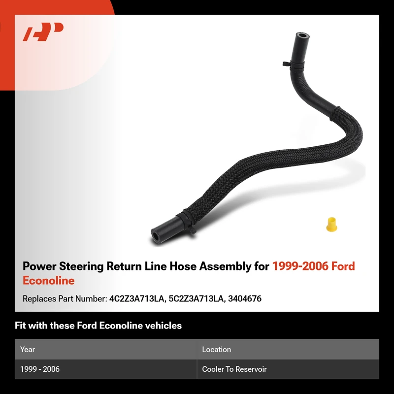 Power Steering Return Line Hose Assembly for 1999-2006 Ford Econoline