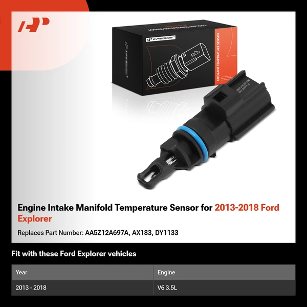 Engine Intake Manifold Temperature Sensor for 2013-2018 Ford Explorer