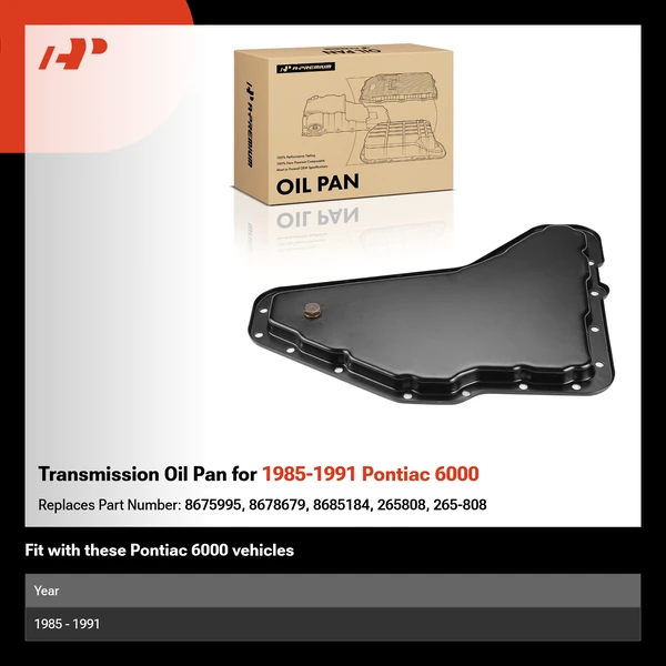 Transmission Oil Pan for 1985-1991 Pontiac 6000