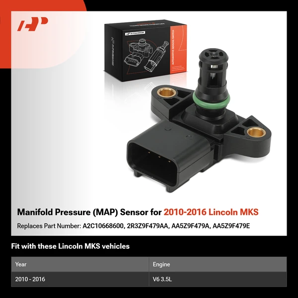 Manifold Pressure (MAP) Sensor for 2010-2016 Lincoln MKS