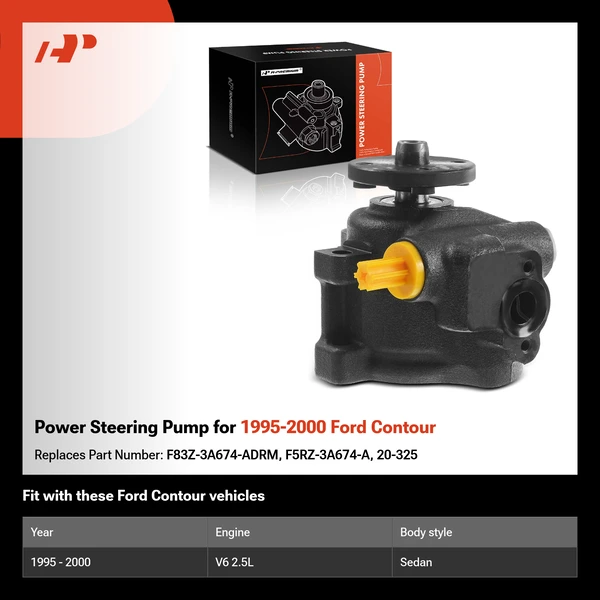 Power Steering Pump for 1995-2000 Ford Contour