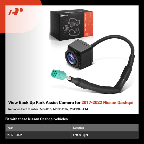 View Back Up Park Assist Camera for 2017-2022 Nissan Qashqai