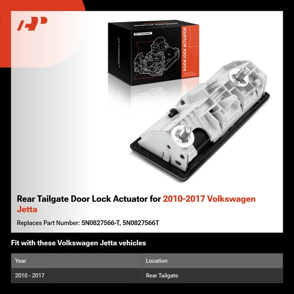 Rear Tailgate Door Lock Actuator for 2010-2017 Volkswagen Jetta