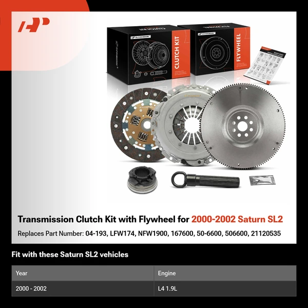 Transmission Clutch Kit with Flywheel for 2000-2002 Saturn SL2