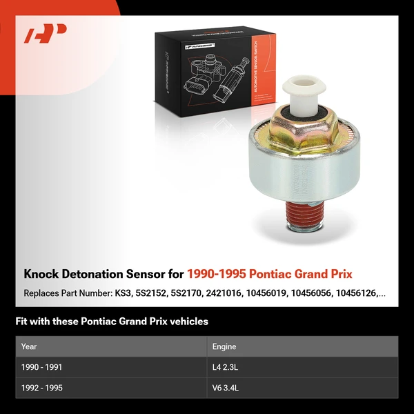 Knock Detonation Sensor for 1990-1995 Pontiac Grand Prix