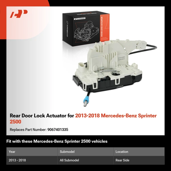 Rear Door Lock Actuator for 2013-2018 Mercedes-Benz Sprinter 2500