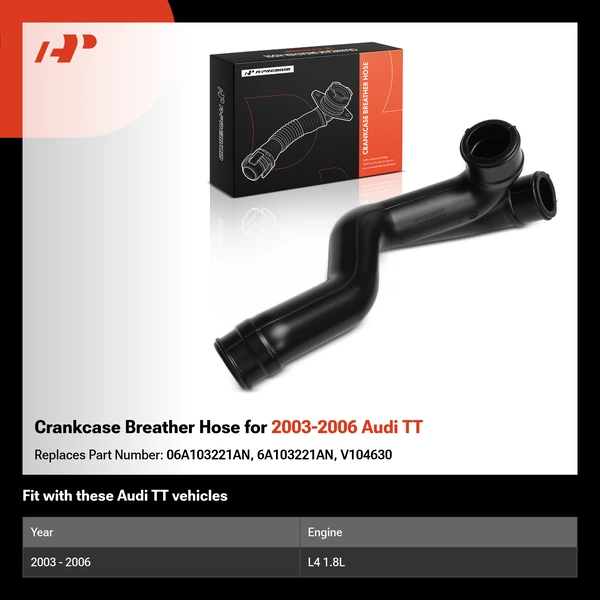 Crankcase Breather Hose for 2003-2006 Audi TT