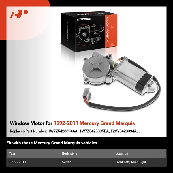 Window Motor for 1992-2011 Mercury Grand Marquis