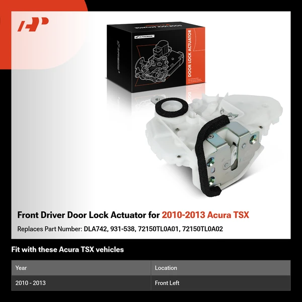 Front Driver Door Lock Actuator for 2010-2013 Acura TSX