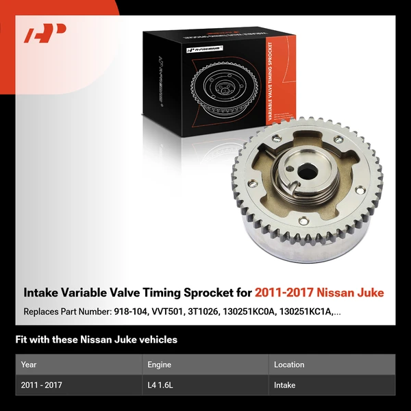Intake Variable Valve Timing Sprocket for 2011-2017 Nissan Juke