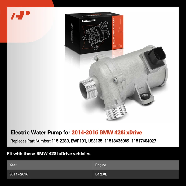 Electric Water Pump for 2014-2016 BMW 428i xDrive