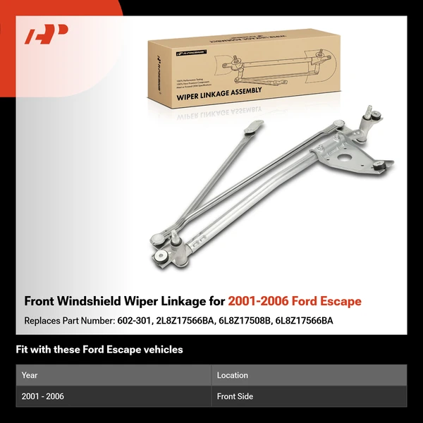 Front Windshield Wiper Linkage for 2001-2006 Ford Escape