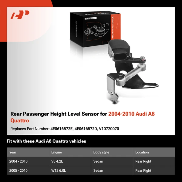 Rear Passenger Height Level Sensor for 2004-2010 Audi A8 Quattro
