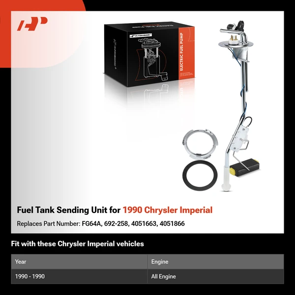 Fuel Tank Sending Unit for 1990 Chrysler Imperial