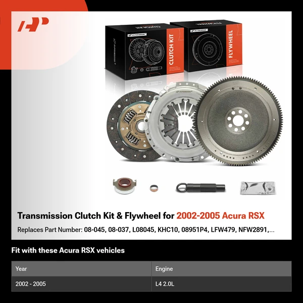 Transmission Clutch Kit & Flywheel for 2002-2005 Acura RSX