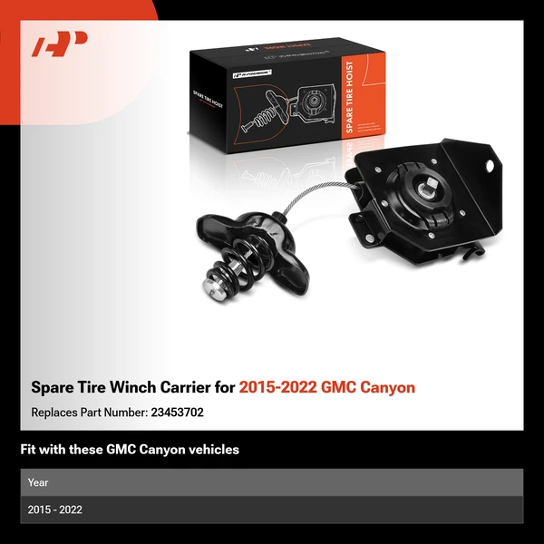 Spare Tire Winch Carrier for 2015-2022 GMC Canyon