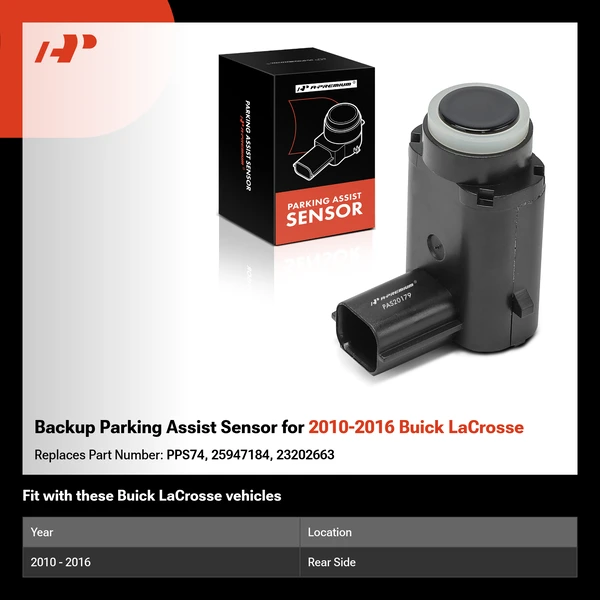 Backup Parking Assist Sensor for 2010-2016 Buick LaCrosse