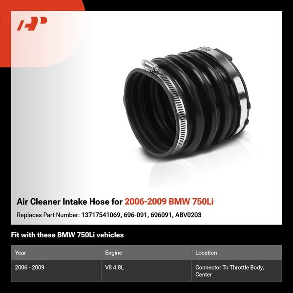 Air Cleaner Intake Hose for 2006-2009 BMW 750Li