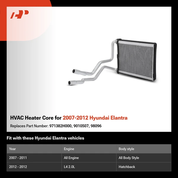 HVAC Heater Core for 2007-2012 Hyundai Elantra