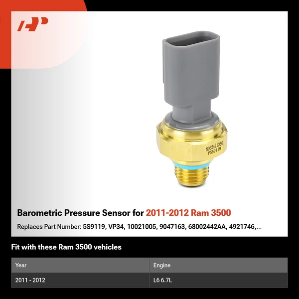 Barometric Pressure Sensor for 2011-2012 Ram 3500