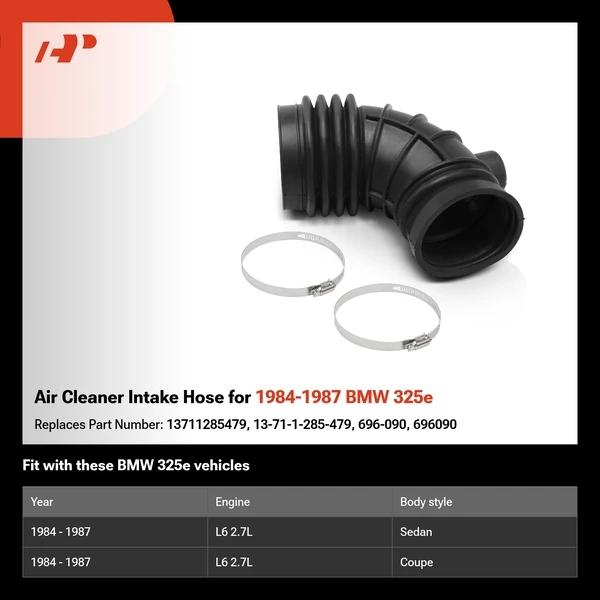 Air Cleaner Intake Hose for 1984-1987 BMW 325e