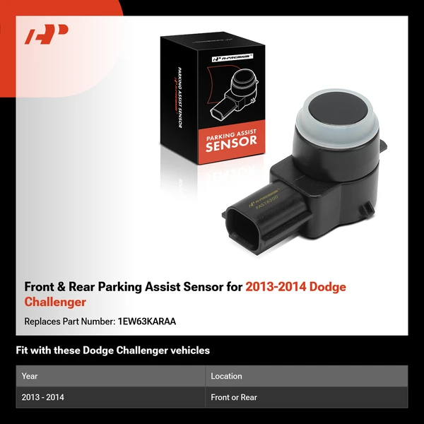 Front & Rear Parking Assist Sensor for 2013-2014 Dodge Challenger