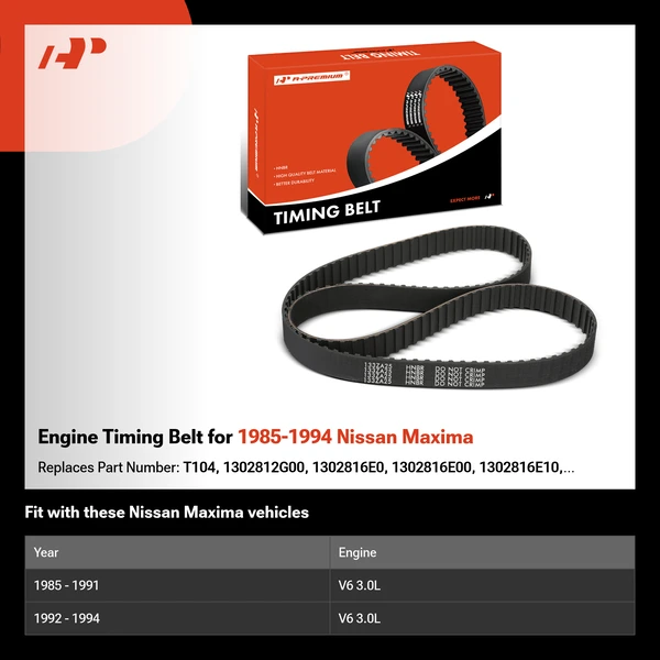 Engine Timing Belt for 1985-1994 Nissan Maxima