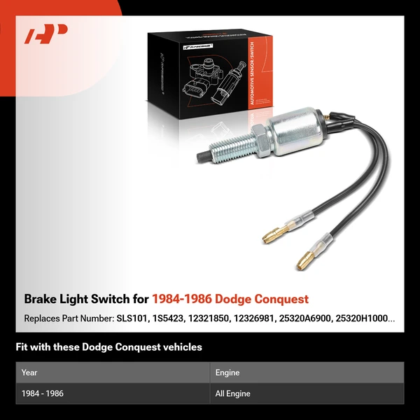 Brake Light Switch for 1984-1986 Dodge Conquest