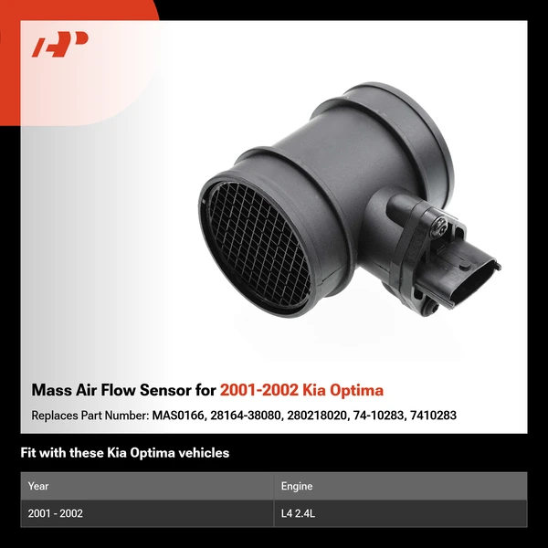 Mass Air Flow Sensor for 2001-2002 Kia Optima