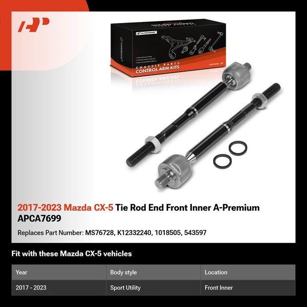 2017-2023 Mazda CX-5 Tie Rod End Front Inner A-Premium APCA7699